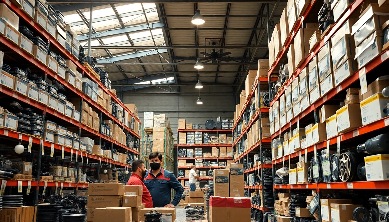 Shop OEM automotive parts at https://factoryoemsupply.com/ with a well-organized warehouse showcasing quality components.