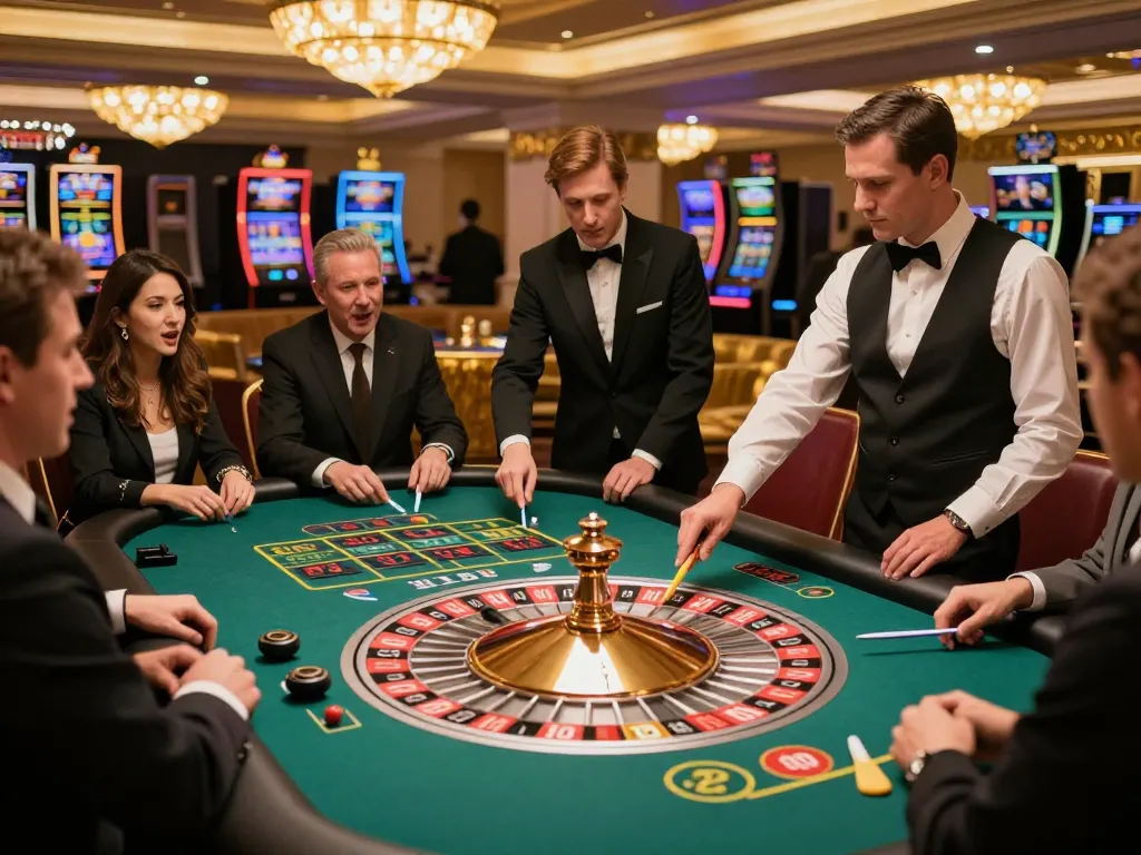 Rasakan sensasi di meja roulette Paris888 dengan pemain yang dengan antusias memasang taruhan.