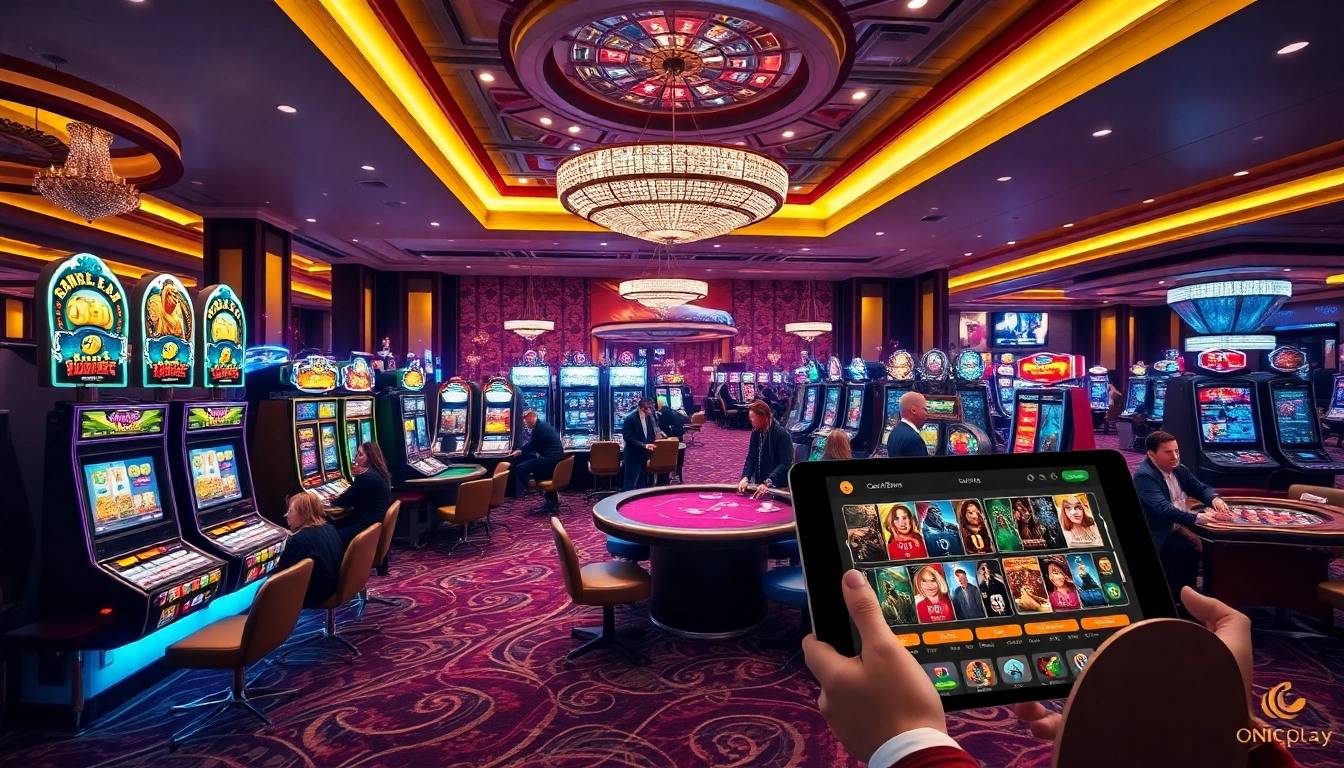 Experience the thrill of winning on Onicplay with immersive casino gaming elements.