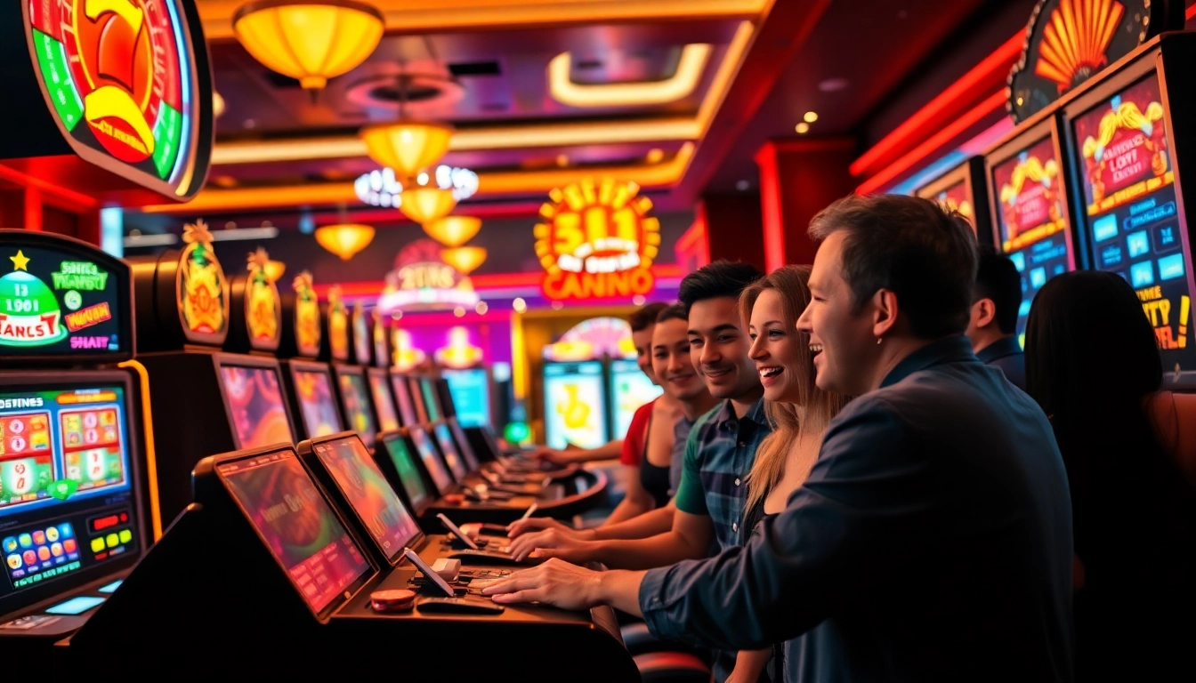 Rasakan sensasi mesin slot Server Thailand Super Gacor yang menarik penjudi antusias di kasino yang ramai.