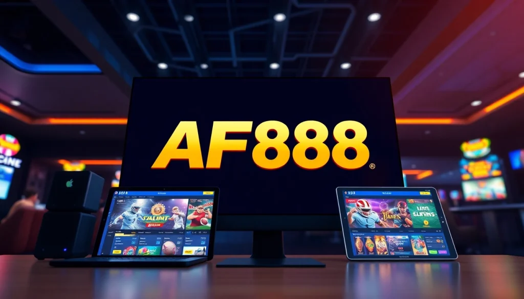 Experience the engaging AF88 online gaming interface with vibrant colors and user-friendly design.