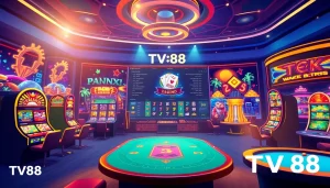 Explore the vibrant TV88 online gaming platform with engaging visuals and user-friendly design.