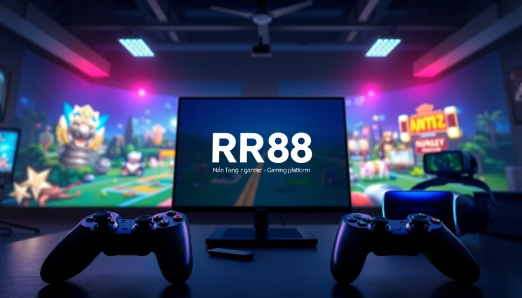 Nền Tảng RR88 features a vibrant gaming platform interface with user-friendly design.