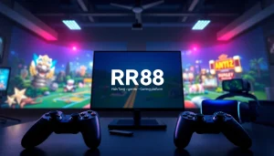 Nền Tảng RR88 features a vibrant gaming platform interface with user-friendly design.