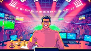 스포츠중계하며 해설하는 전문가의 독창적인 모습