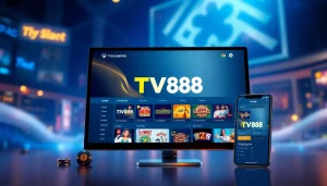 Experience the innovative interface of TV88's online gambling platform, showcasing secure gaming options.