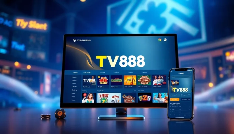 Experience the innovative interface of TV88's online gambling platform, showcasing secure gaming options.