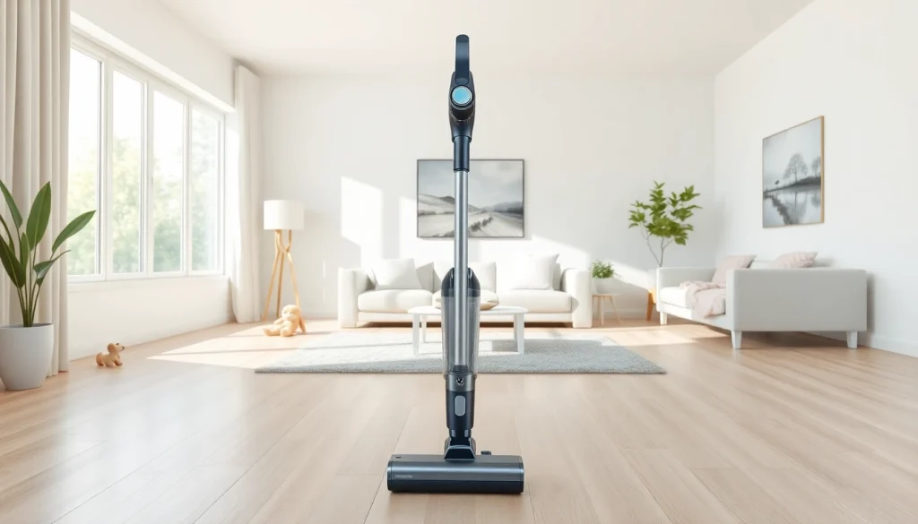 Best cordless vacuum showcasing design and performance in a modern home setting.