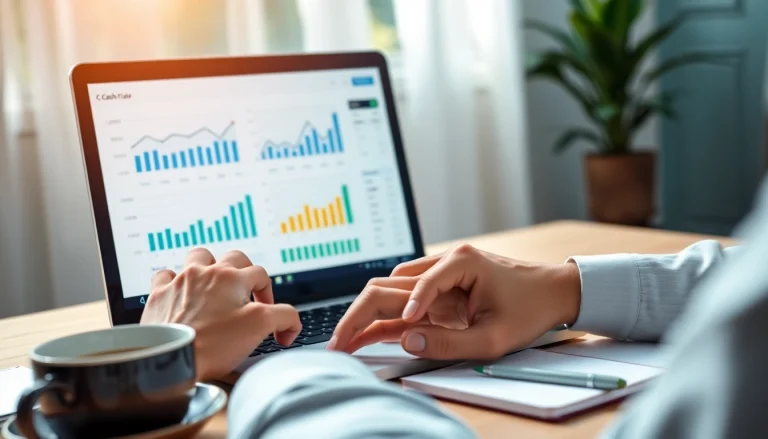 신용카드 현금화를 분석하는 전문가의 모습과 신뢰감을 주는 환경