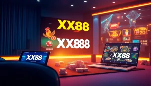 Experience the thrilling world of XX88, showcasing vibrant casino games on modern devices.