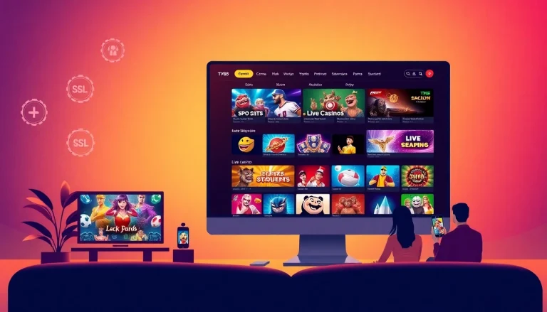 TV88 online betting platform interface showcasing diverse gaming options and user-friendly design.