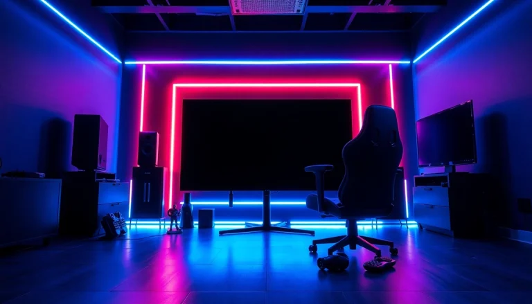 Showcase of the TV88 screen in a dynamic gaming setup enhancing the atmosphere.