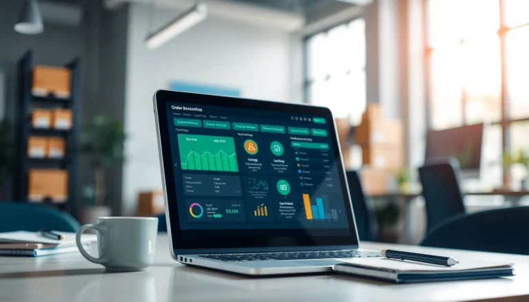 Streamline your business operations with order processing software displayed on a digital device.