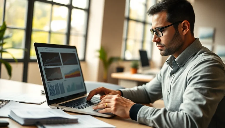 Consultant providing thin content penalty recovery service while analyzing website analytics.