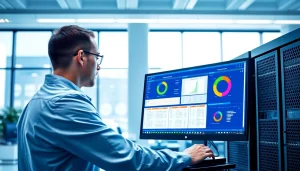 Implementing Patch Management Services through streamlined technology solutions in an office setting.