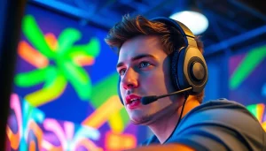 Masuk ke hakim4d login game dengan antusiasme gamer di ruang permainan penuh warna.