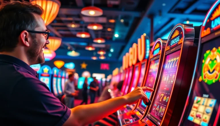 Main game screen of Unogg slot game featuring vibrant graphics and player excitement.