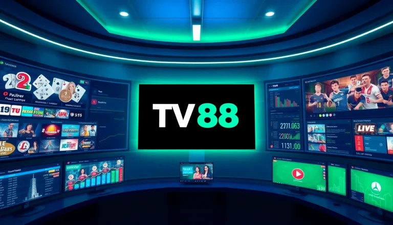 TV88 online betting platform interface showcasing diverse games and user-friendly design.