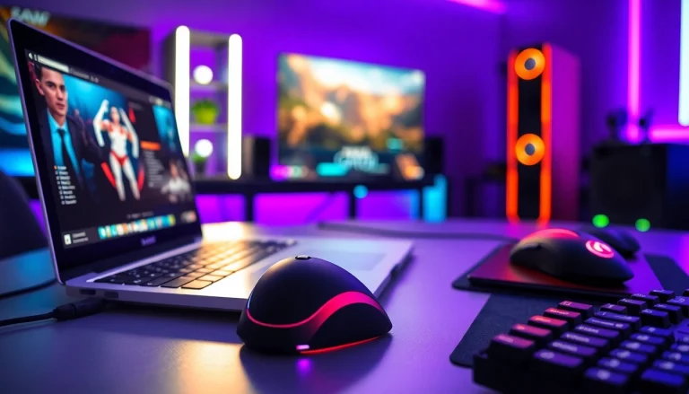 Merayakan kesenangan bermain dengan link sayaptogel menampilkan perangkat gaming yang canggih.