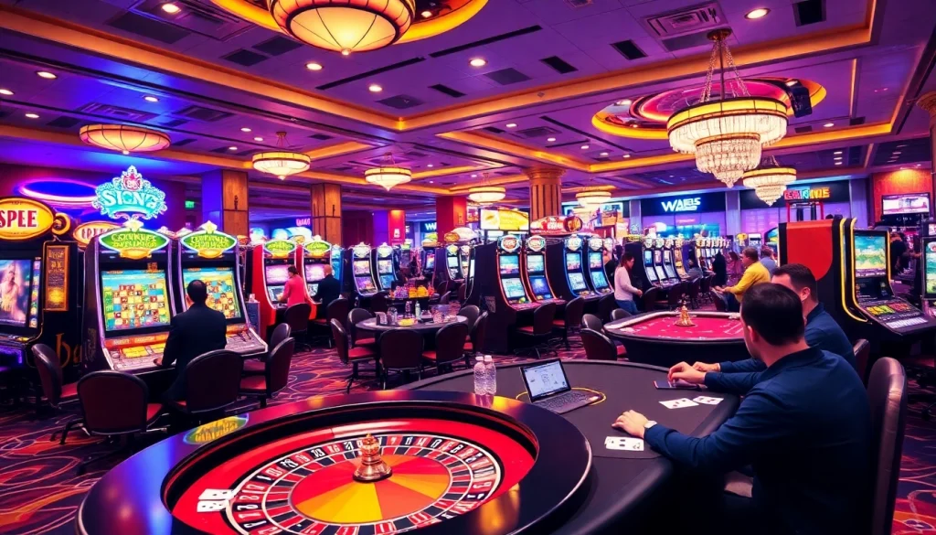 KJC AC 2 - Exciting casino gaming floor with tables, slots, and thrills.