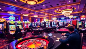 KJC AC 2 - Exciting casino gaming floor with tables, slots, and thrills.