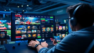 Dynamic online gaming experience with AF88, featuring sports and casino games.