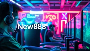 Experience the thrilling world of online gaming with New888, featuring engaged players and vibrant surroundings.