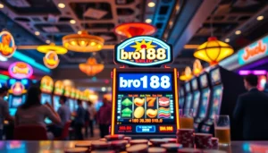 Menangkan kesempatan di bro138 slot dengan suasana kasino yang meriah dan slot machine yang memukau.