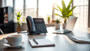 Enhance communications with uk small business voip in a professional office setting.