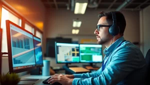 Truck Dispatch Service providing expert logistics assistance in a professional office environment.