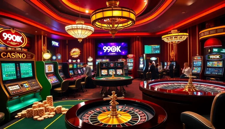 Experience the excitement at 99OK's stylish casino, with vibrant games and thrilling betting action.
