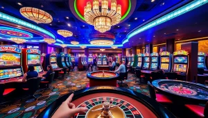 Experience thrilling gaming at tg88.com with vibrant casino tables and excited players.