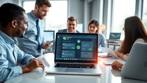 Understanding What is a CRM for WhatsApp through a professional business collaboration scene.