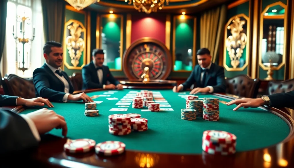 High-stakes poker scene showcasing s88vip excitement with chips and cards.