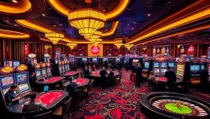 Experience the thrill of gambling at THABET, where vibrant gaming tables and slot machines await.