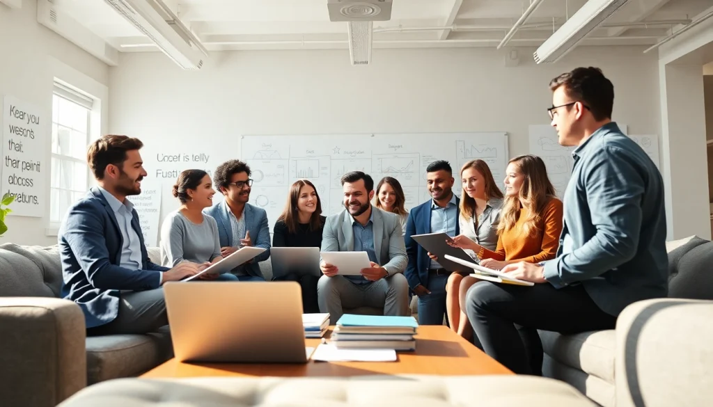 Engaging session with a business coach los Angeles guiding entrepreneurs towards success.