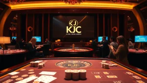 Experience the excitement of https://kjc.onl/ at a luxurious casino with vibrant gaming tables and lively players.