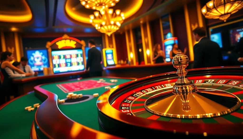 Experience the thrilling atmosphere of gambling at https://rr88.pizza/ with vibrant casino elements.