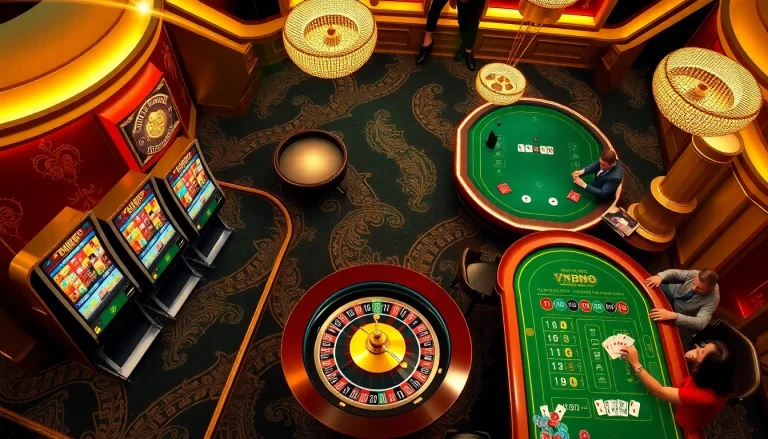 Experience the vibrant atmosphere of vn88 online casino with thrilling games and players at the tables.