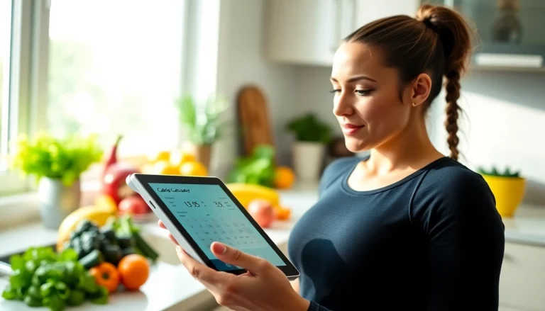 Use the calorie calculator to analyze daily calorie needs in a motivational kitchen setting.