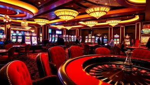 Exciting gameplay action at S8 casino featuring poker tables and slots.