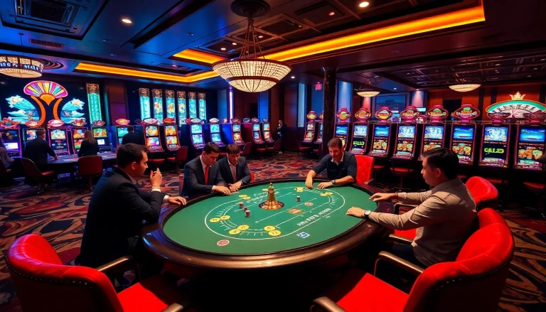 Winning at high-stakes poker in a luxury casino setting at https://rr88.se.net/ with thrilling slot machines.
