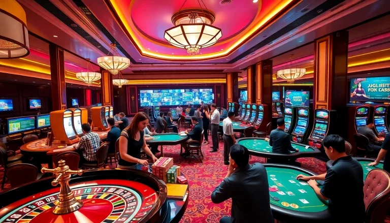 Experience the excitement of qq88 là gì while playing casino games at a luxurious gambling venue.