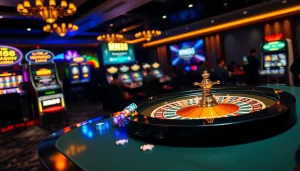 Experience the thrill of online gambling at Trang chủ MM88 with vibrant casino visuals and exciting gameplay.