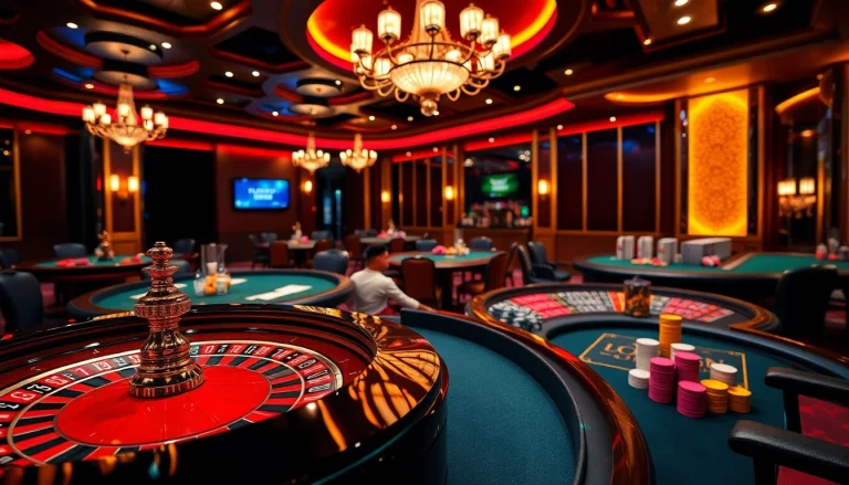Experience the excitement of gambling at https://babu88.global/ with casino tables and vibrant gaming atmosphere.