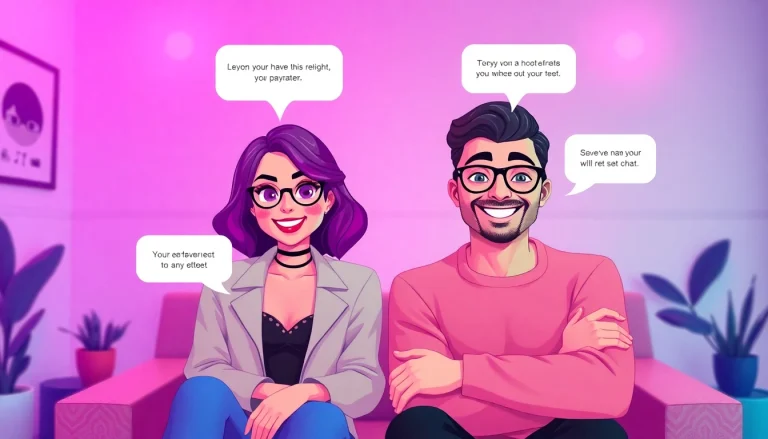 Engaging scene of diverse digital avatars in a cozy virtual space for free ai sex chat.