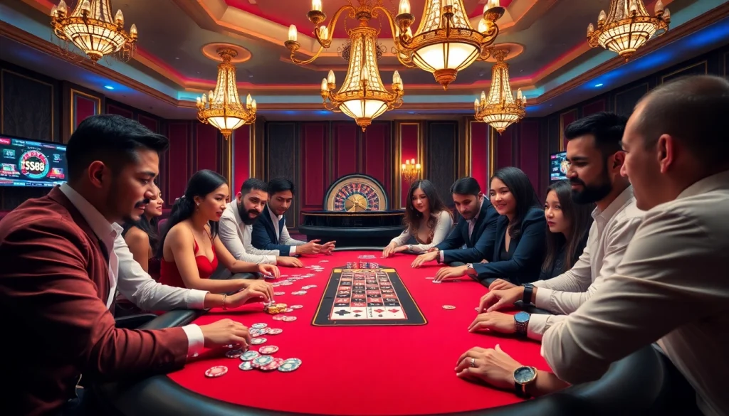 Experience the thrill of high-stakes gaming at SC88, where poker chips and cards create an electrifying atmosphere.