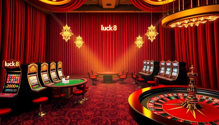 Players enjoying their time at luck8 online casino, featuring vibrant tables and thrilling games.