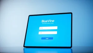 Access BlueVine login page securely with the official website link displayed prominently.
