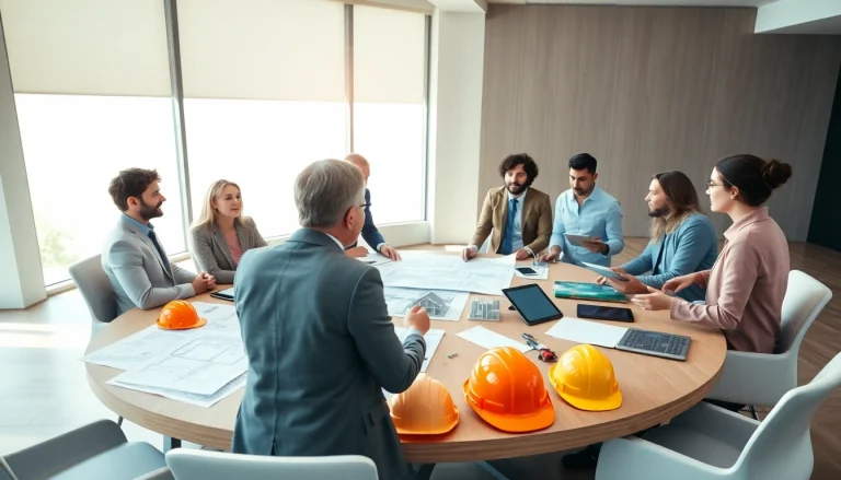 Engaged professionals at a construction advocacy colorado meeting discussing strategies.